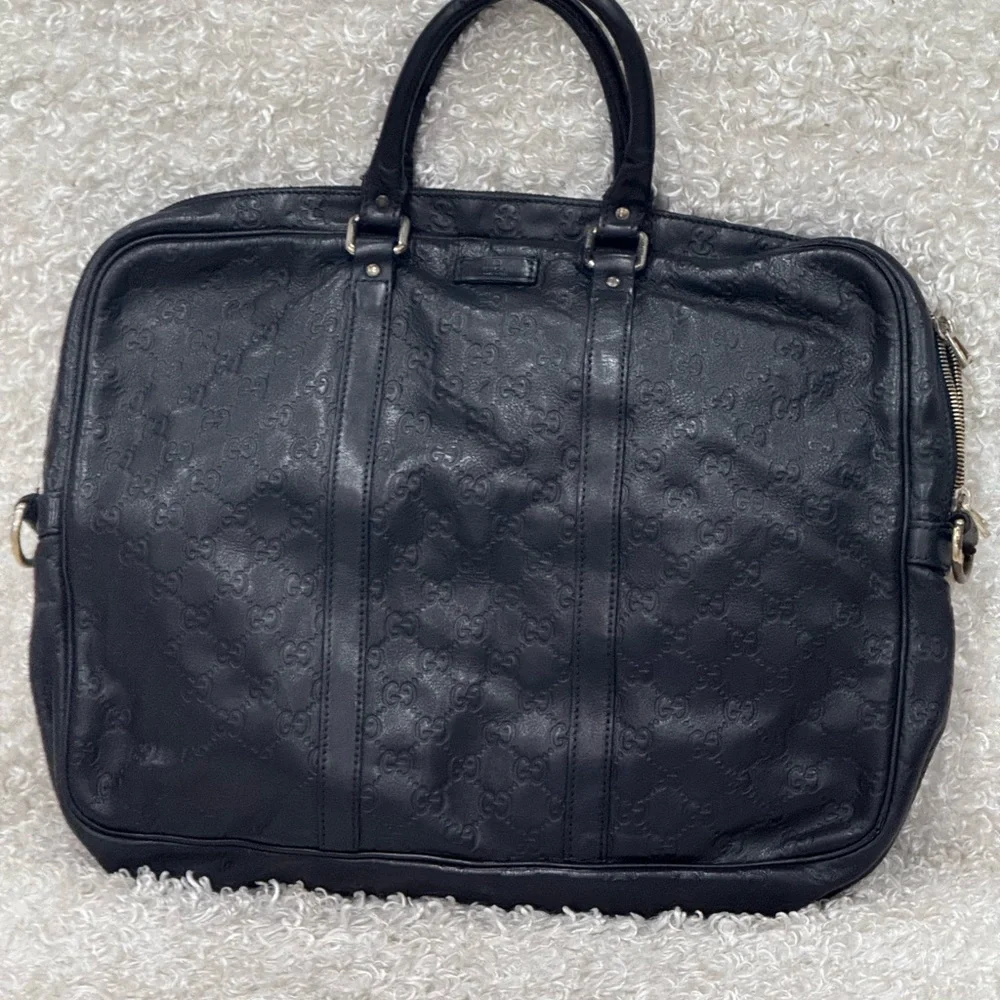 Gucci Leather Briefcase Bag